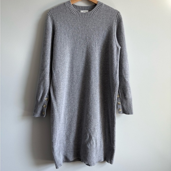 Yerse Wool Gray Knit Sweater Dress | Size Small - Picture 2 of 7